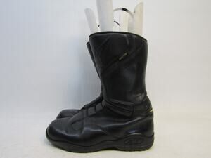 Alpinestars Mens Sz 9.5 US 44 EUR Black Zip Street Bike Motorcycle Riding Boots